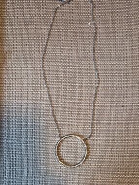 Park Lane Gold and Silver Circle Pendant Necklace
